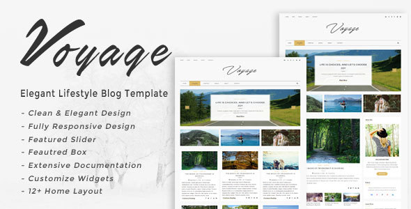 Voyage - Elegant Lifestyle Blog Template