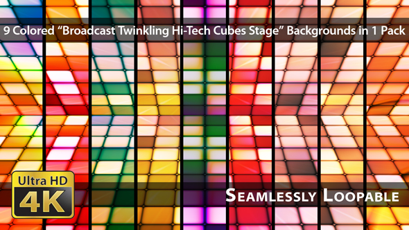 Broadcast Twinkling Hi-Tech Cubes Stage - Pack 03 alt