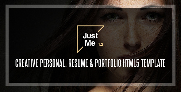 Just Me | Creative Personal Resume, vCard & Portfolio HTML5 Template