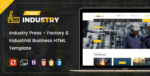 Industry Press - Factory & Industrial Business HTML Template