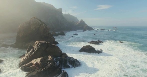 Epic Cliffs and Ocean Waves View