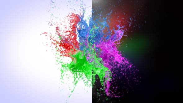 Splashing Paint Logo Reveal II