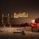 New Year and Christmas Celebration with Champagne. Two Flutes and Pouring Sparkling Wine From the - VideoHive Item for Sale