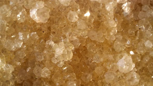 Closeup Stone Surface with White Crystals Natural Beauty