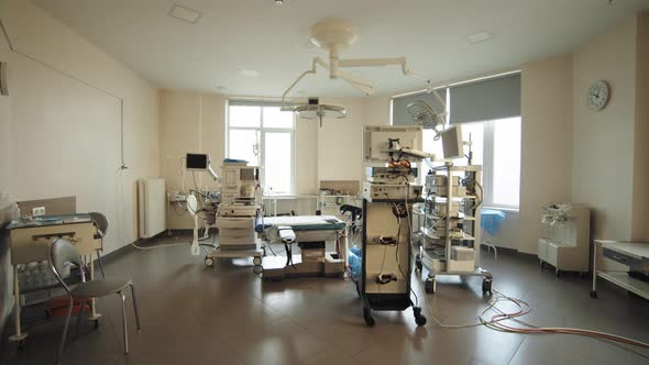 Contemporary Operating Room with Equipment