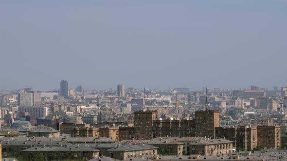 Moscow Panorama. Cityscape of Russian Capital