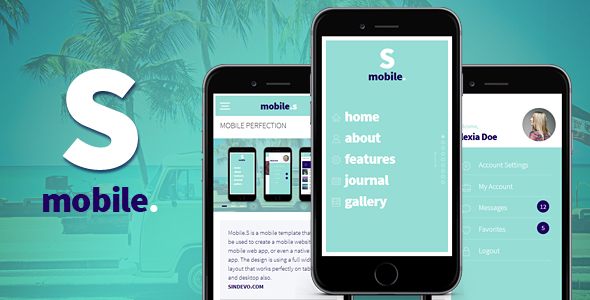 MobileS Responsive HTML Mobile Template