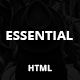 Essential - Responsive Minimal One Page HTML Template - ThemeForest Item for Sale