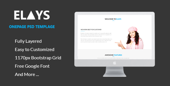 ELAYS – Multipurpose Onepage PSD Template