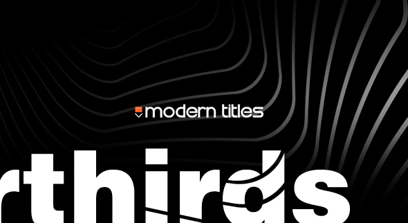 Modern Titles and Lowerthirds