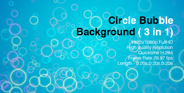 Circle Bubble Background (3 in 1)