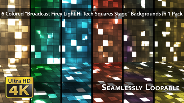 Broadcast Firey Light Hi-Tech Squares Stage - Pack 02 alt