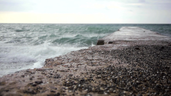 Small Storm on the Coast of the Black Sea