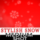 Snow falling on Red Background - Medium Shot - VideoHive Item for Sale