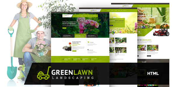 GREENLAWN - Gardening and Landscaping HTML Template