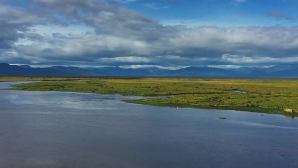 Avacha River Delta on Kamchatka