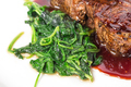 Delicious fillet mignon steak with chard. - PhotoDune Item for Sale