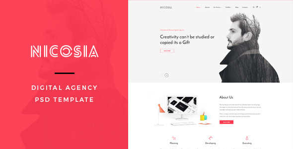 Nicosia : Digital Agency PSD Template – 1 Sold!