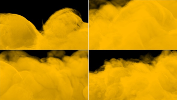 Flowing Puff Yellow Smoke