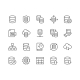 Line Database Icons - GraphicRiver Item for Sale