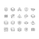 Line Layered Material Icons - GraphicRiver Item for Sale