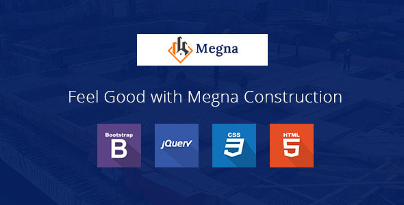 Megna Construction and Architecture Responsive HTML Template