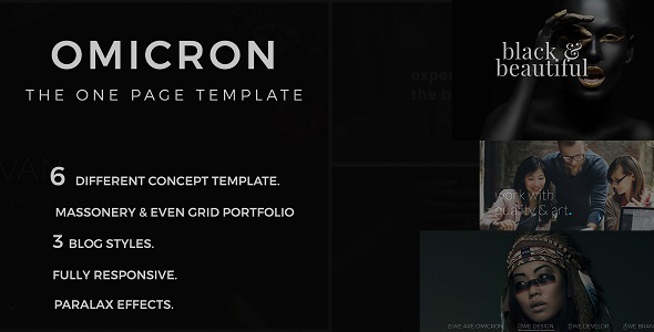 Omicron One Page Multipurpose HTML Template