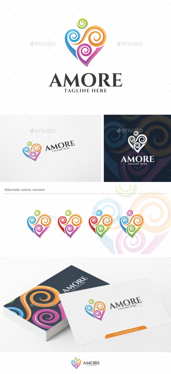 Amore / Heart - Logo Template