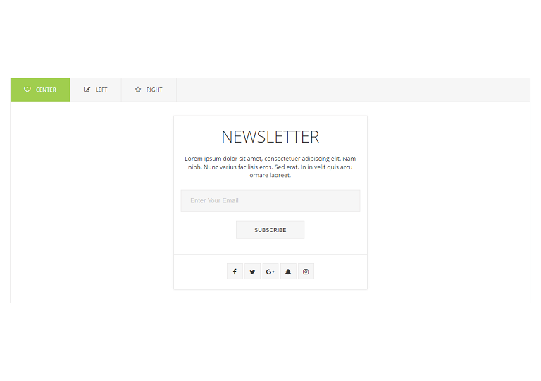 bootstrap subscribe form