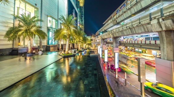 Modern Cityscape View of Bangkok, Thailand