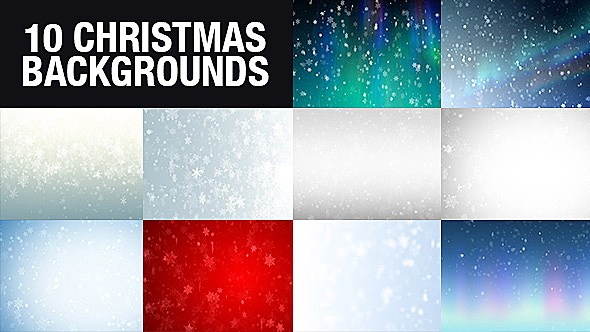 Christmas Backgrounds-10 Pack