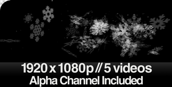 5 Snow Swishing Across the Screen Videos - ALPHA