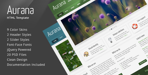 Aurana - Clean HTML Template