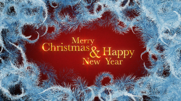 Merry Christmas  and Happy New Year Motion Postcard
