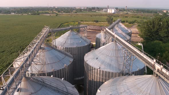 Grain Elevator in Agricultural Zone