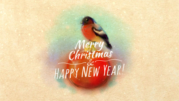 Christmas Card With Bullfinch alt