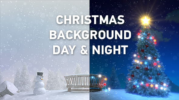 Christmas Night & Day Background