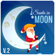 Santa In Moon - VideoHive Item for Sale