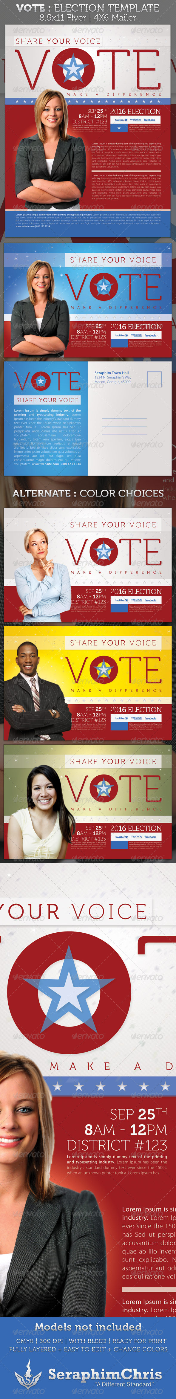 Election Graphics, Designs & Templates | GraphicRiver