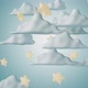 3d Clouds With Stars Kids Background - VideoHive Item for Sale