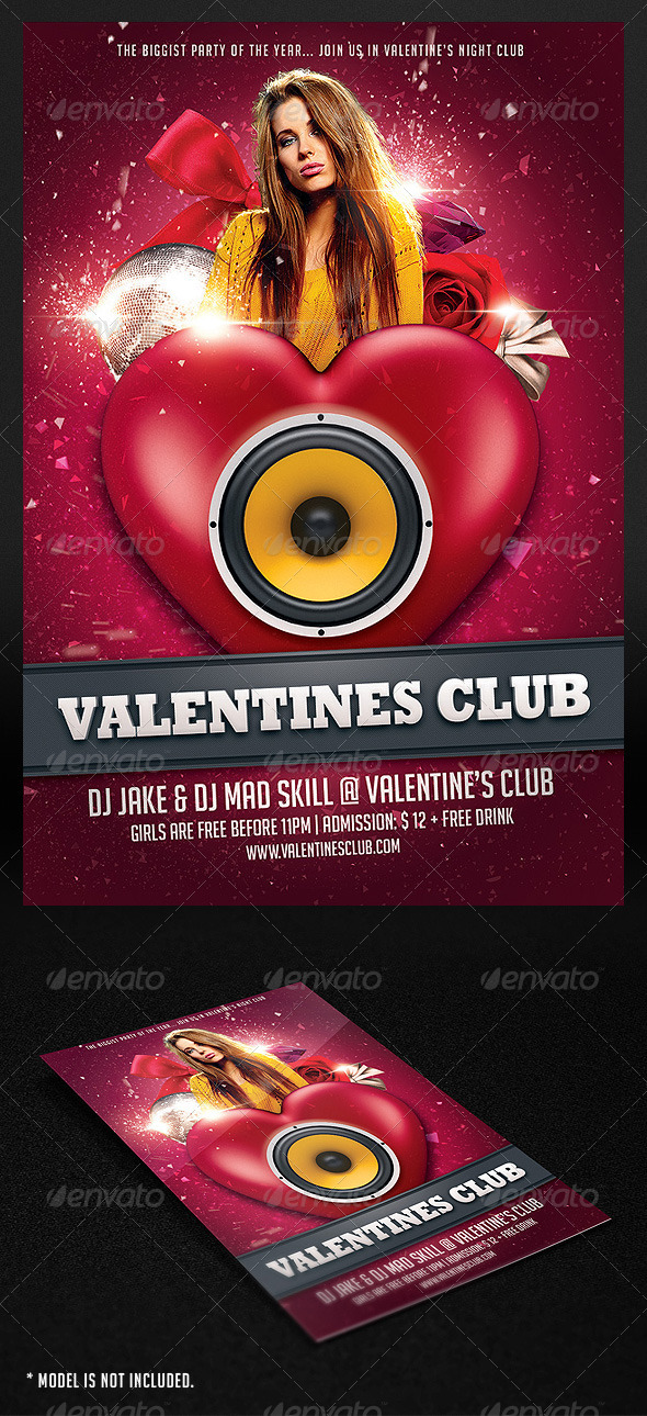Valentine Club Flyer