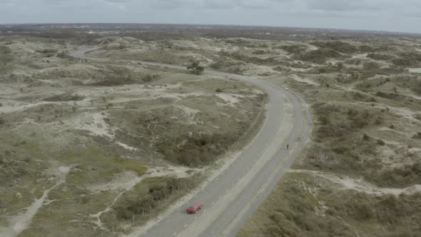 Aerial view of the Lamborghini Jarama 1970, the Netherlands.