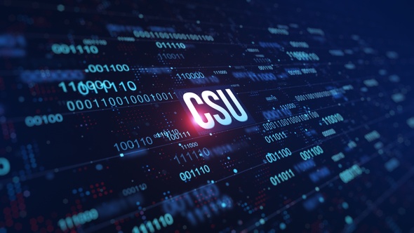 CSU Digital Binary Code Background