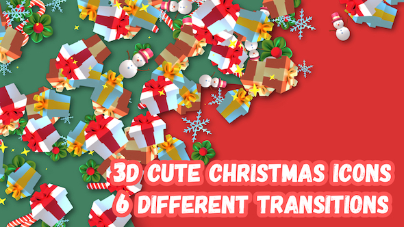 3D Christmas Gifts Transition alt