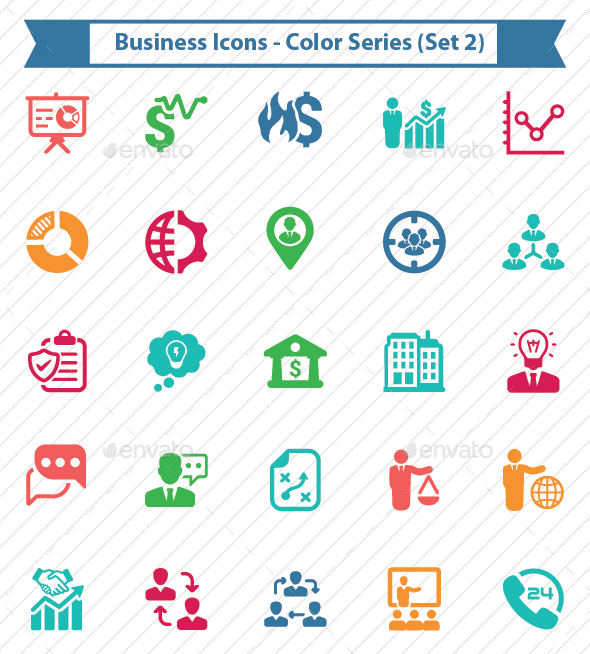 Business Icons - Color Series (Set 2)