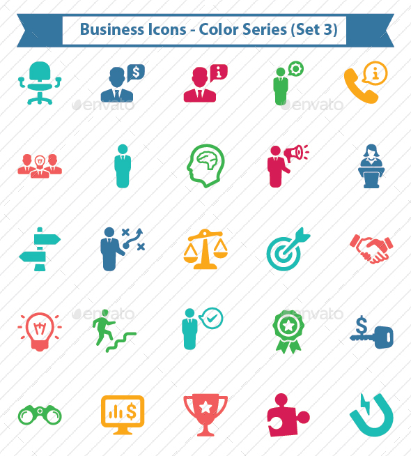 Business Icons - Color Series (Set 3)