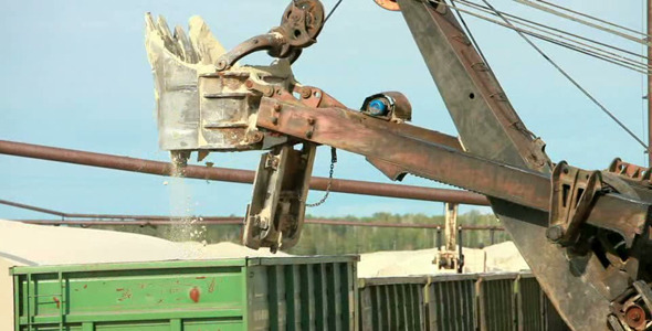 Working Excavator