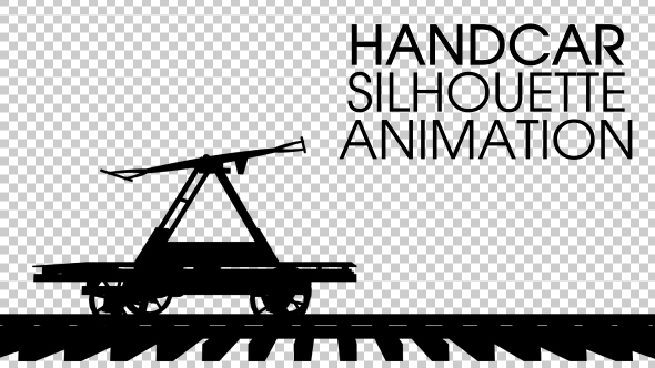 Train Handcart Silhouette alt