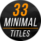 Minimal Titles & Lower Thirds 3 - VideoHive Item for Sale