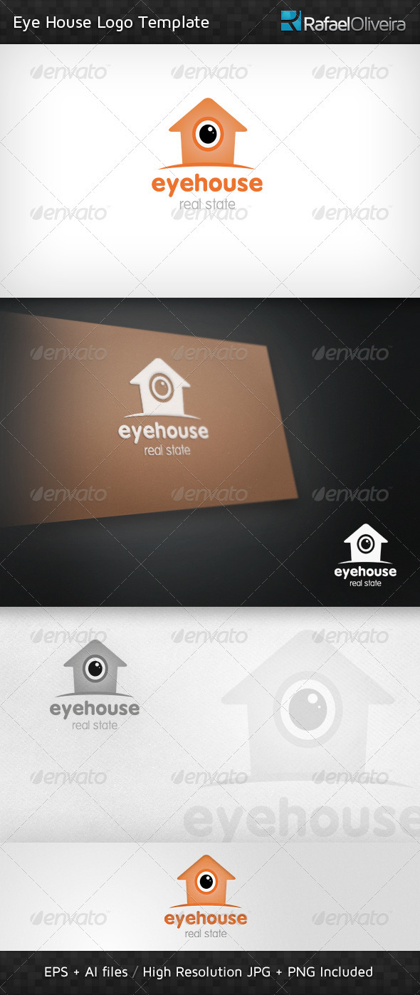 Eye House Logo Template